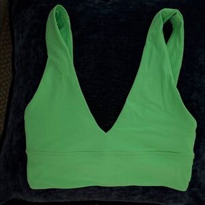 Lululemon Neon Green V‑Neck Bralette
